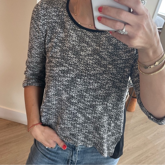 Pink Martini Mixed Material Blouse Size M - Picture 7 of 8